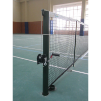 Стойки для большого тенниса со стаканами, крышками и механизмом натяжения сетки Atlet
